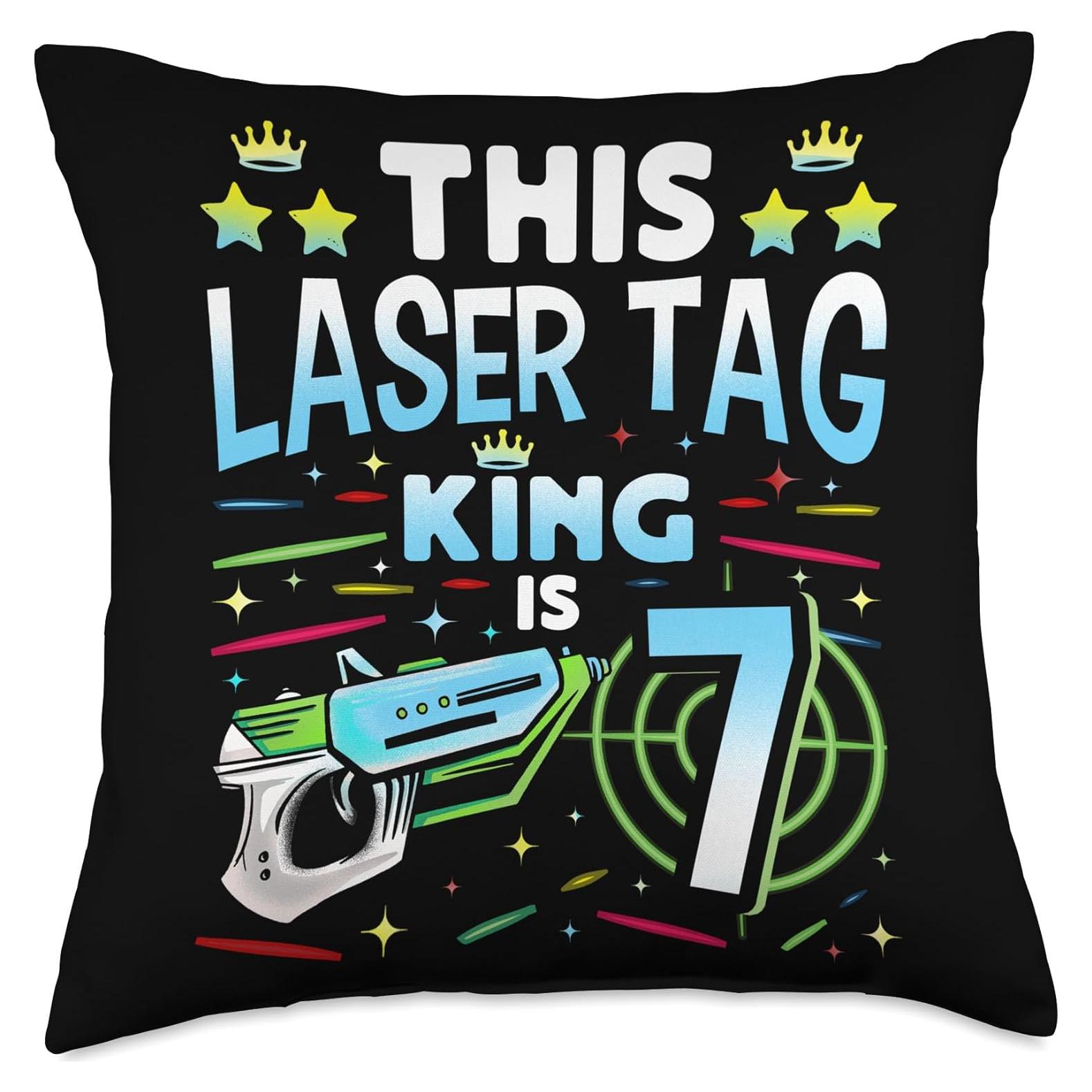 Almohada de Lanzamiento Rey del Laser Tag 45x45 cm Multicolor