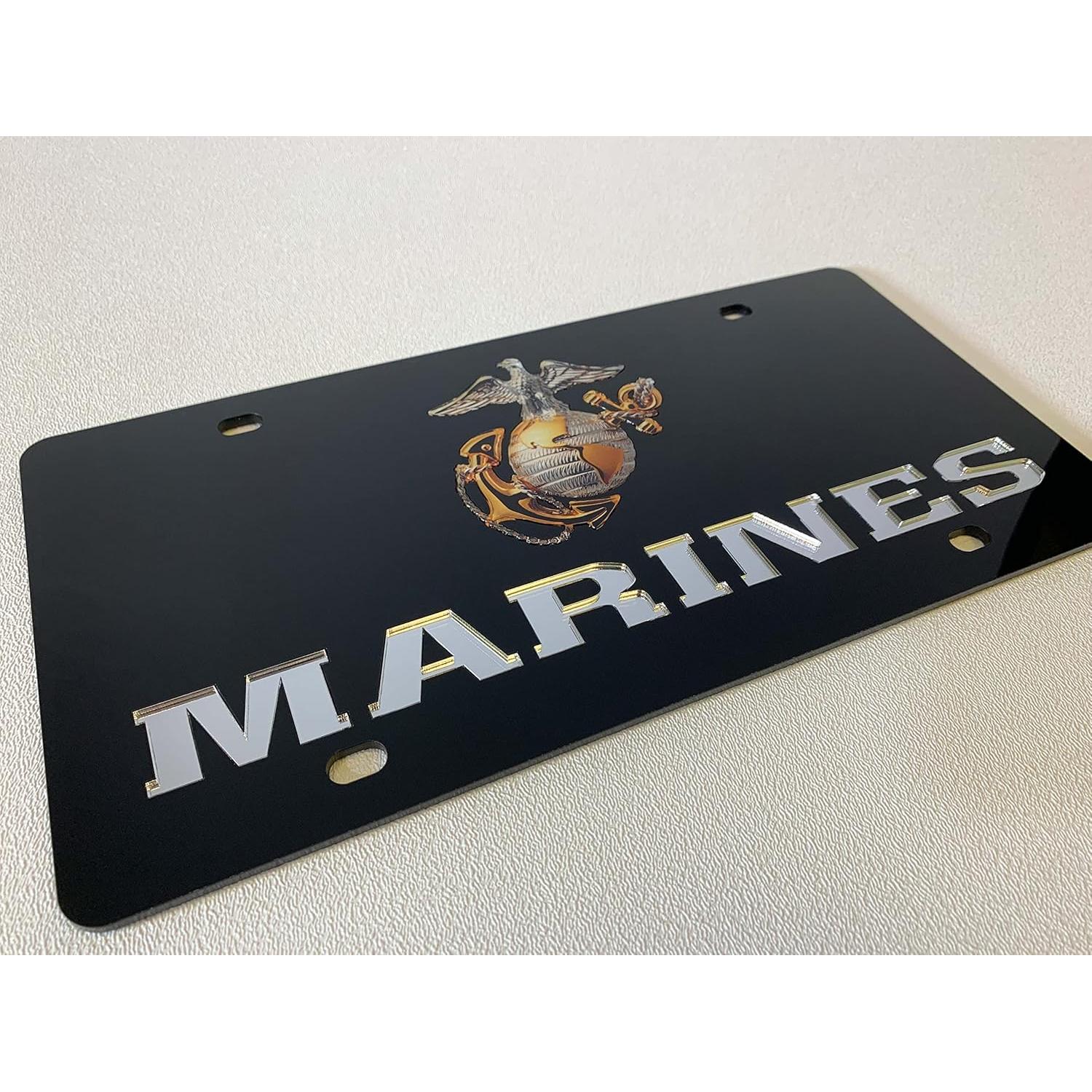 Placa de Licencia Acrílica Eurosport Daytona Marines 15x30cm
