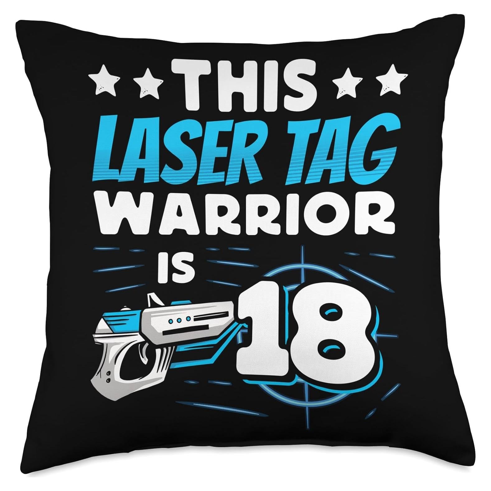 Cojín Guerrero de Laser Tag 18 años Cool Game Player 45.72cm