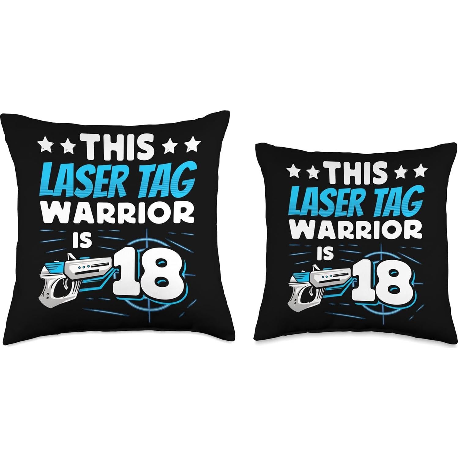 Cojín Guerrero de Laser Tag 18 años Cool Game Player 45.72cm