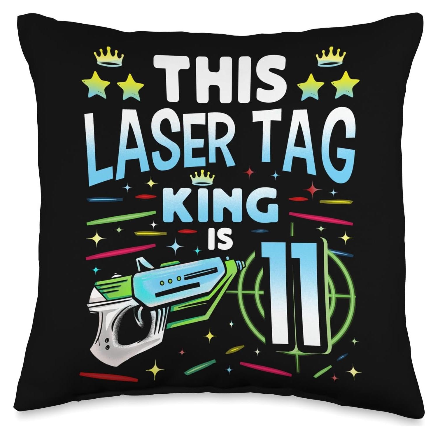 Almohada Rey del Laser Tag 40x40 cm Cool Game Player