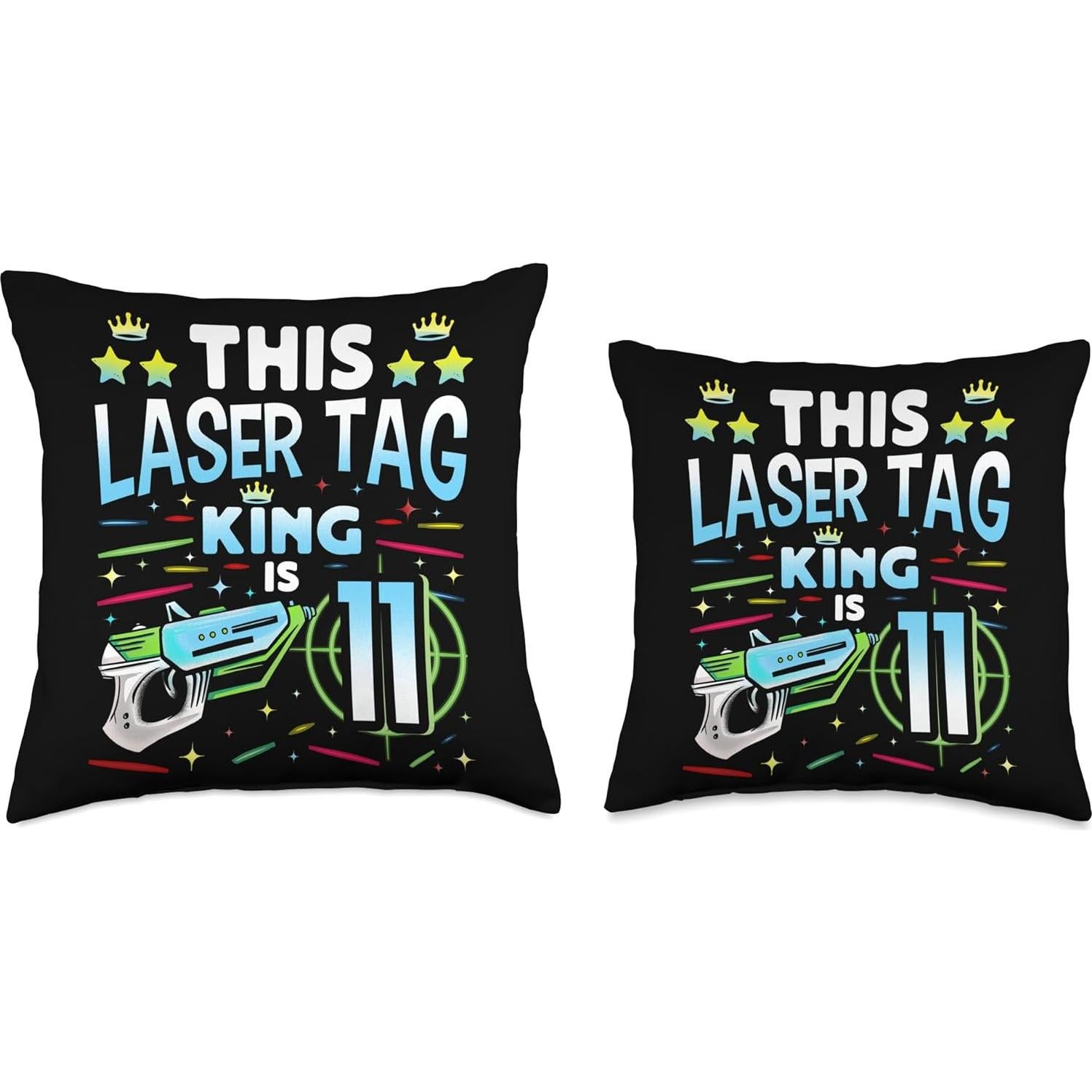 Almohada Rey del Laser Tag 40x40 cm Cool Game Player