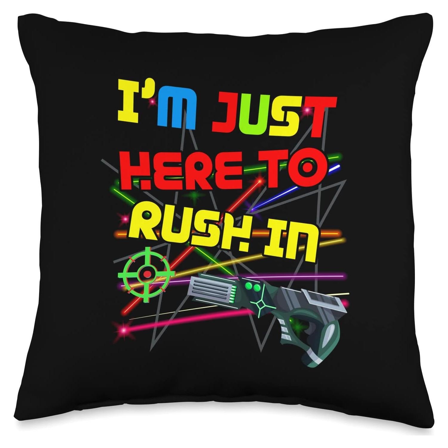 Cojín Divertido Lazer Tag 40x40 cm Colección Jugadores