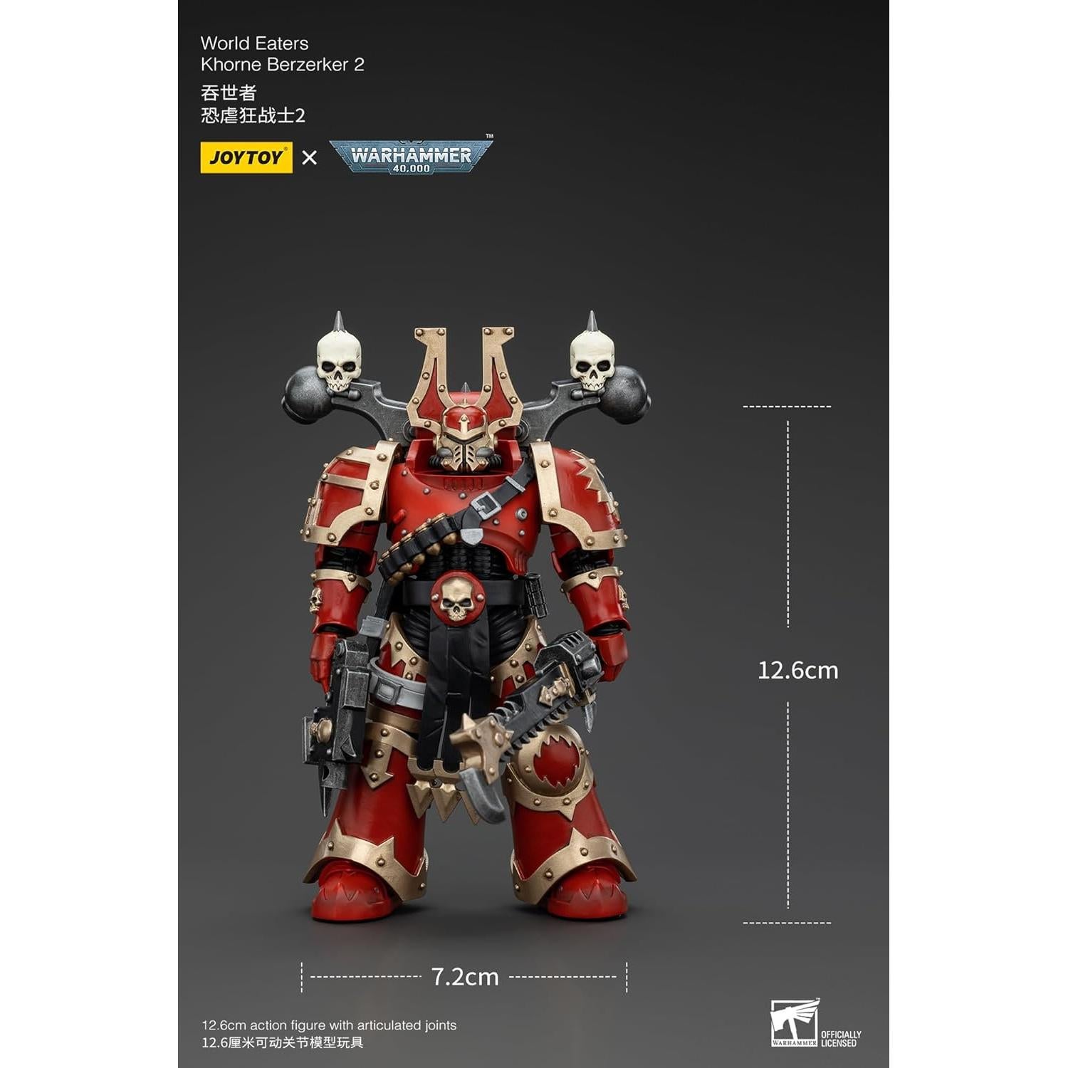 Figura de Acción JOYTOY Warhammer 40K Khorne Berzerker 20 cm