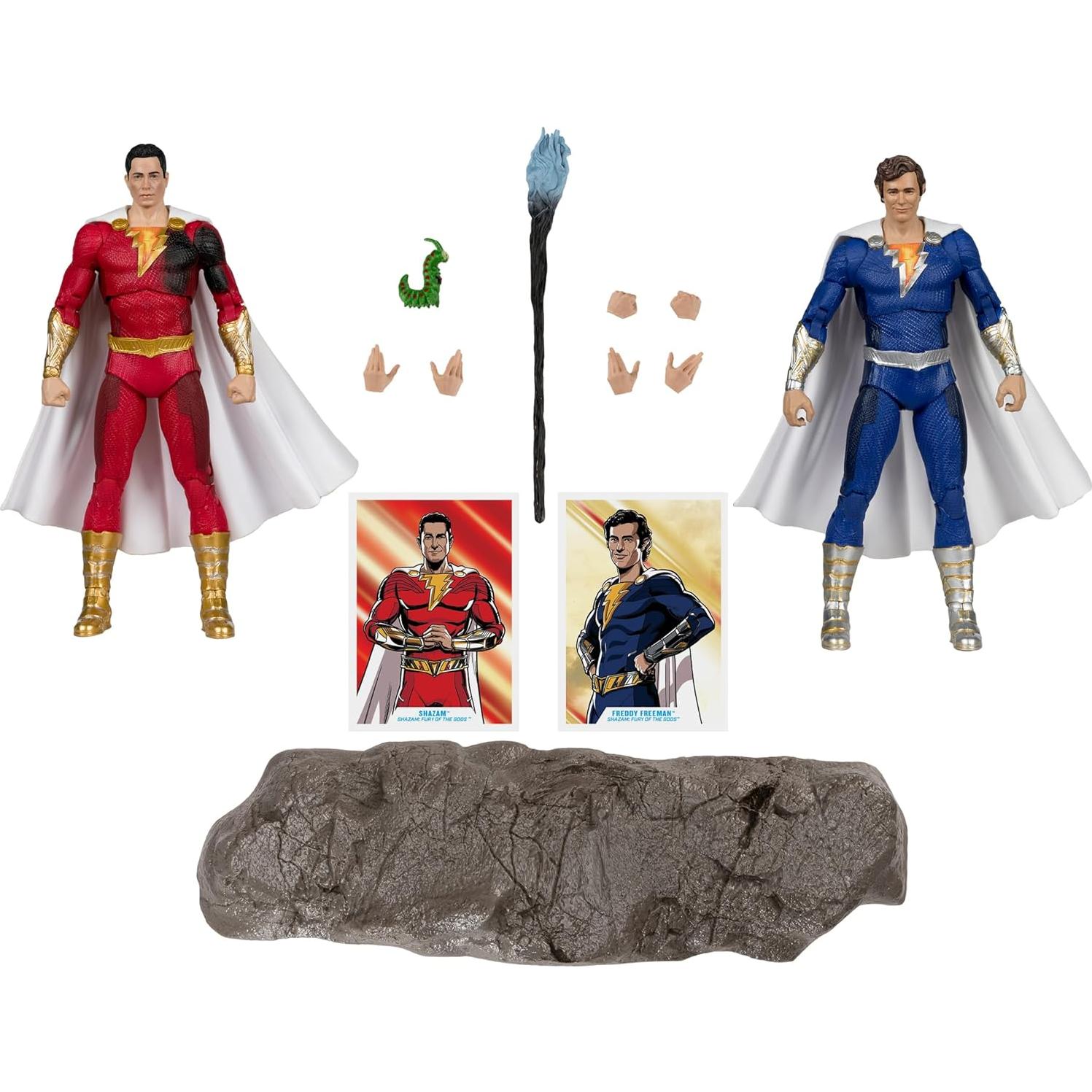 Figuras de Acción McFarlane Shazam y Freddy 17.8 cm Gold Label
