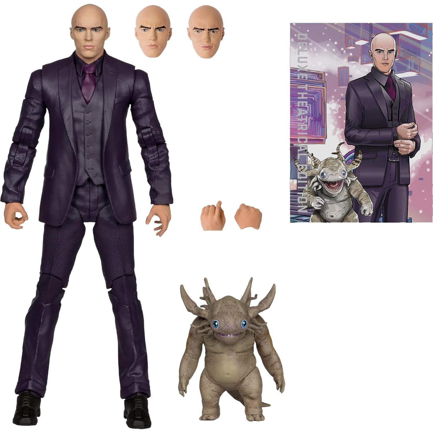 Figura de acción Lex Luthor y Baby Kaiju McFarlane 18 cm