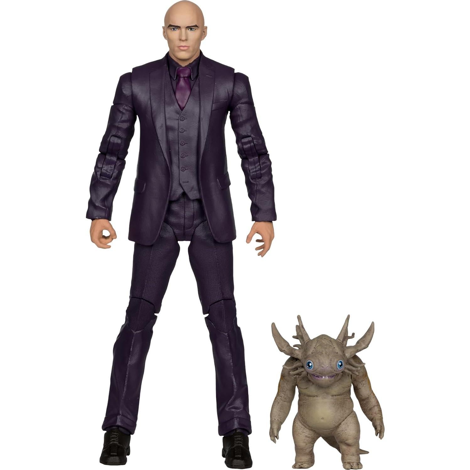 Figura de acción Lex Luthor y Baby Kaiju McFarlane 18 cm