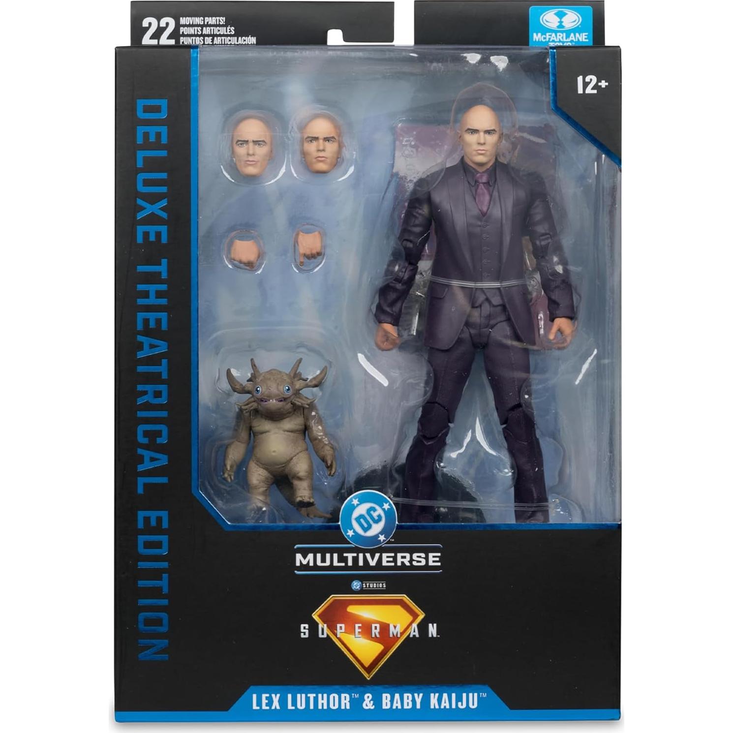 Figura de acción Lex Luthor y Baby Kaiju McFarlane 18 cm