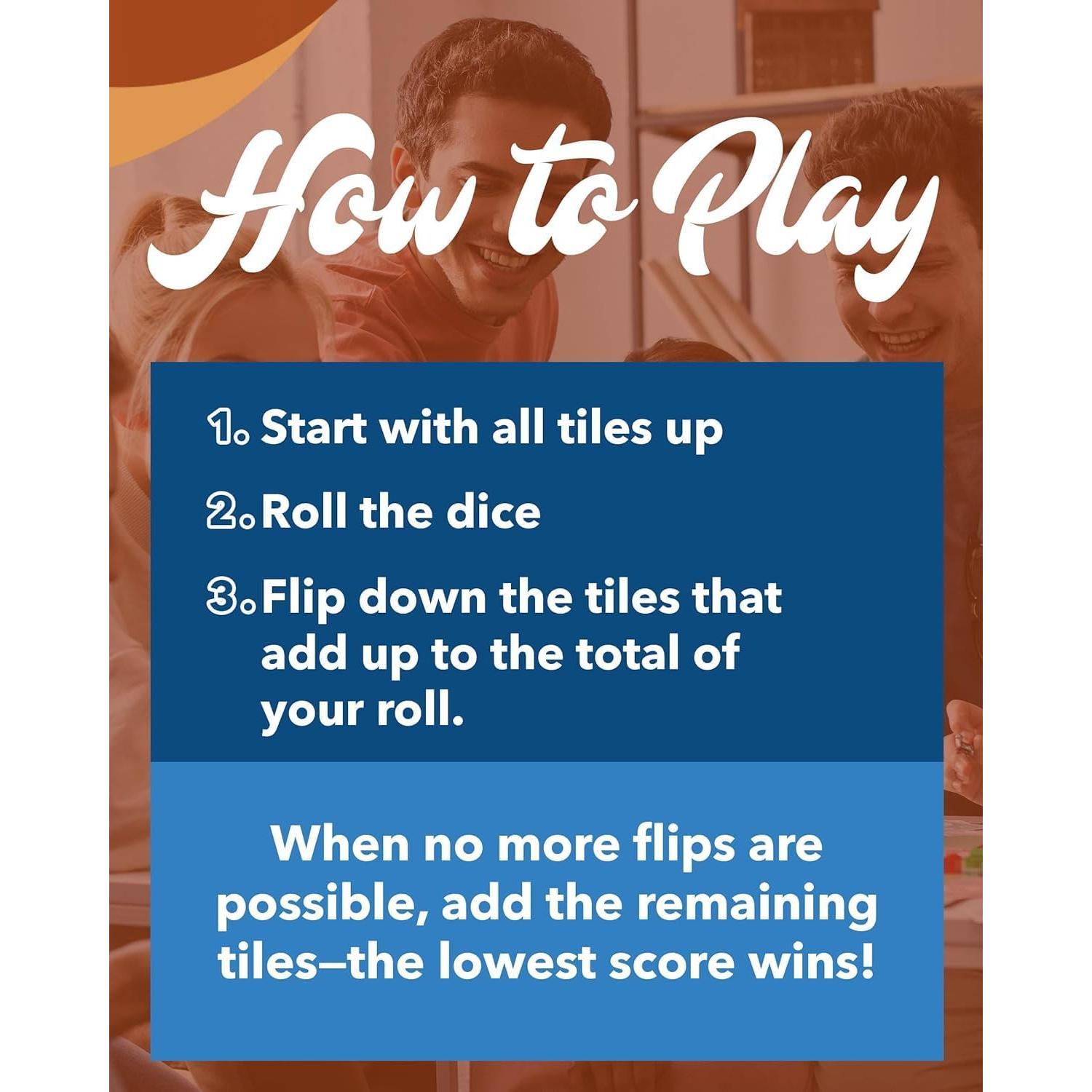 Juego de Mesa Shut The Box Personalizado 4 Jugadores 21.6 cm