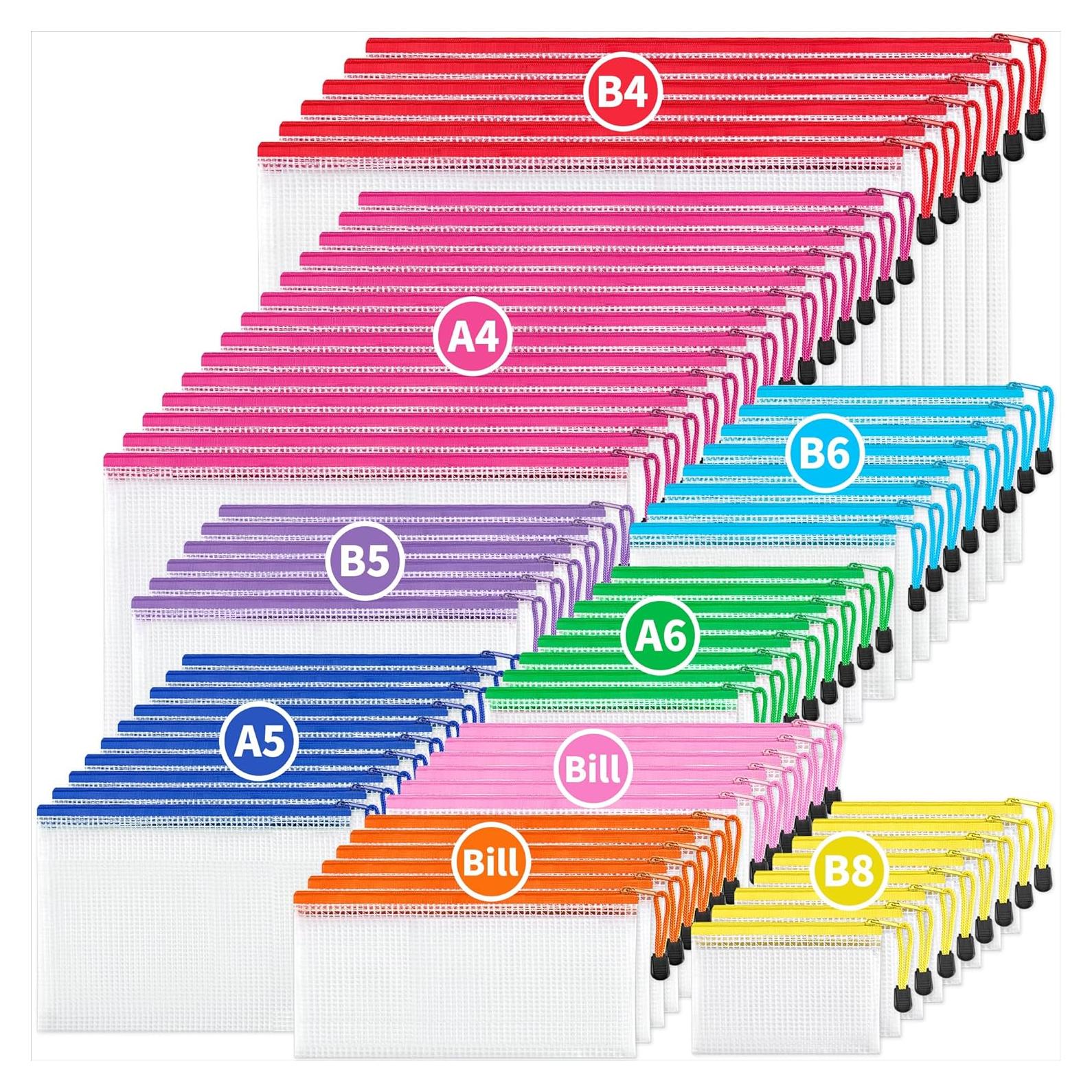 Bolsas de Malla con Cierre JARLINK 72 Piezas Multicolor