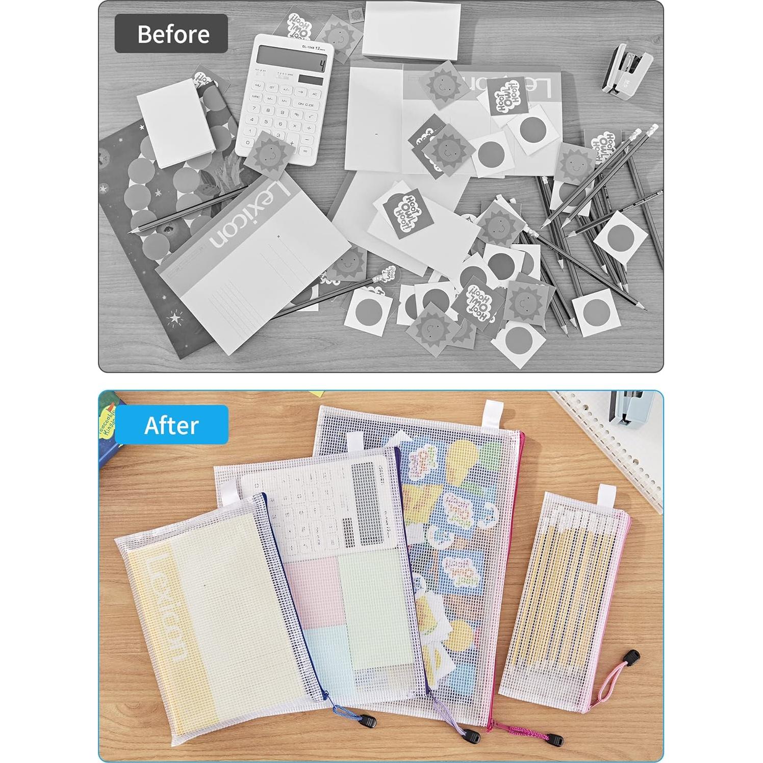 Bolsas de Malla con Cierre JARLINK 72 Piezas Multicolor