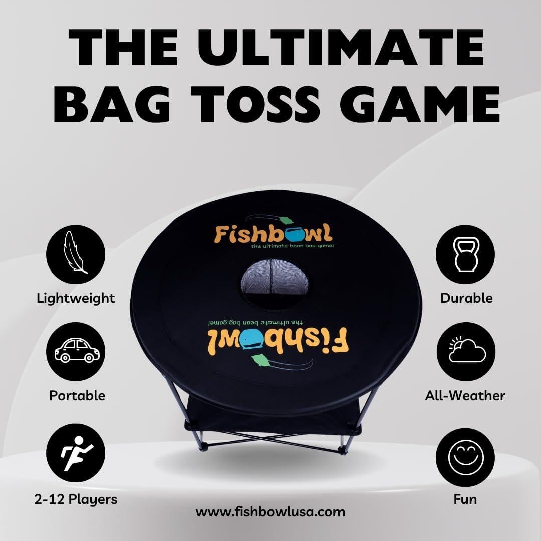 Juego de Lanzamiento de Bolsas Fishbowl USA - Portátil y Plegable
