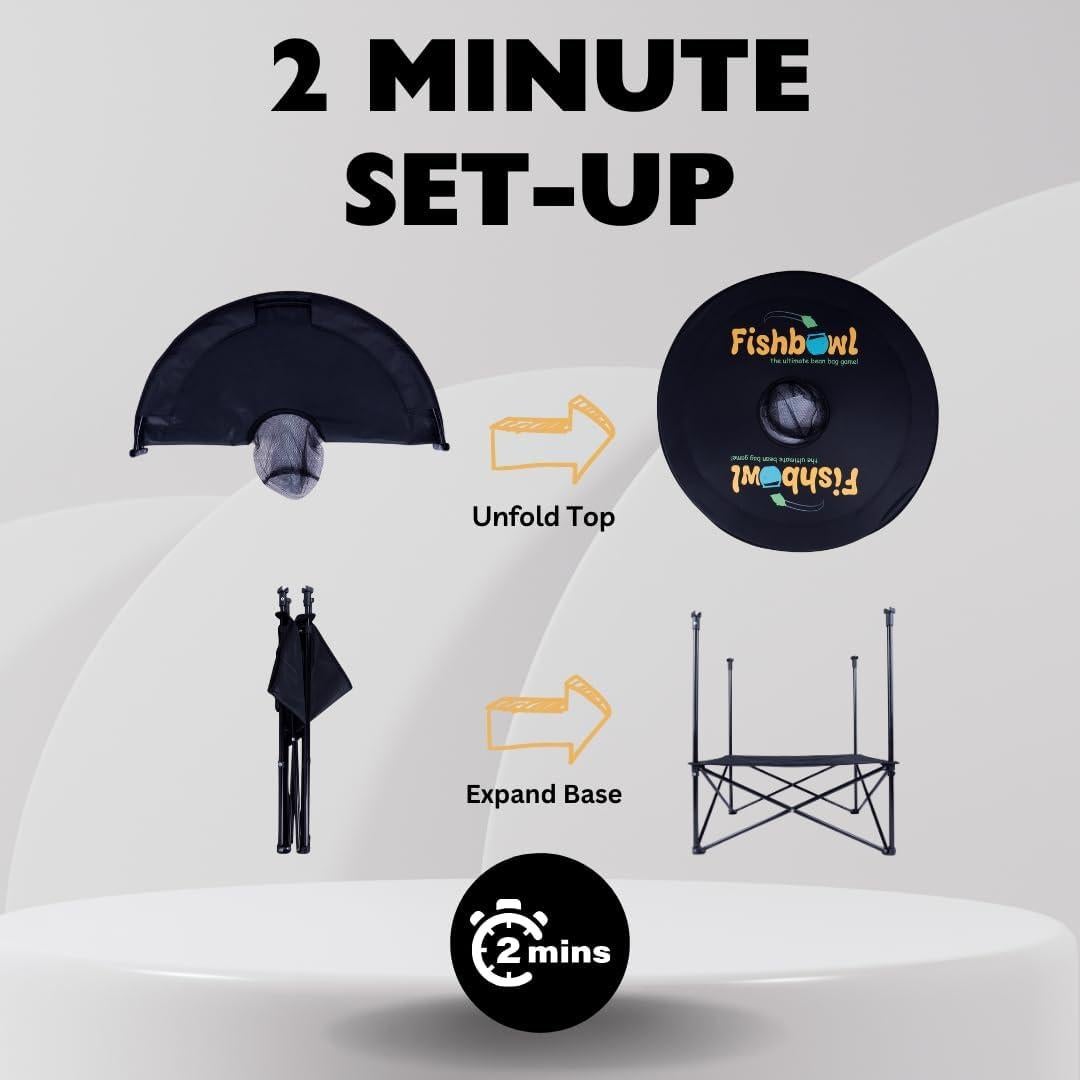 Juego de Lanzamiento de Bolsas Fishbowl USA - Portátil y Plegable