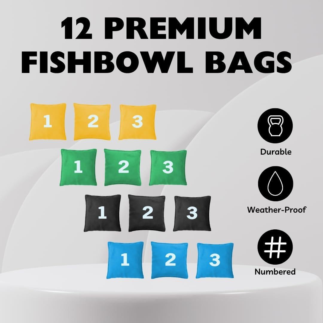 Juego de Lanzamiento de Bolsas Fishbowl USA - Portátil y Plegable