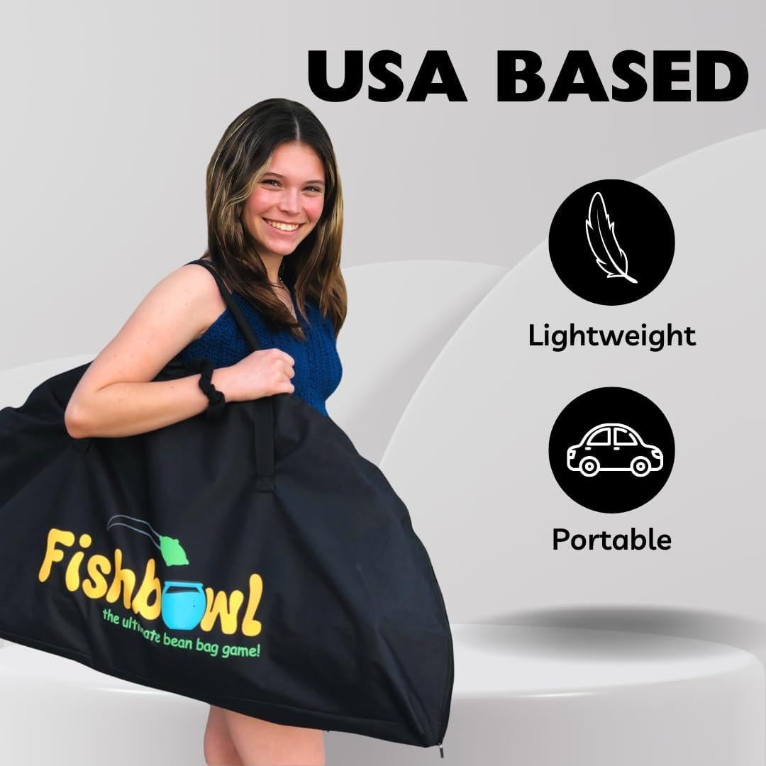 Juego de Lanzamiento de Bolsas Fishbowl USA - Portátil y Plegable
