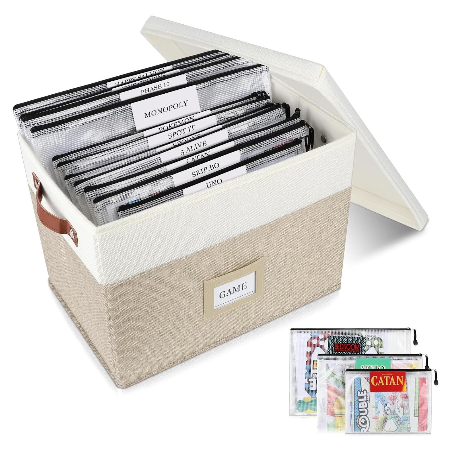 Organizador de Juegos de Mesa HLWGOG Beige 1-Pack Grande