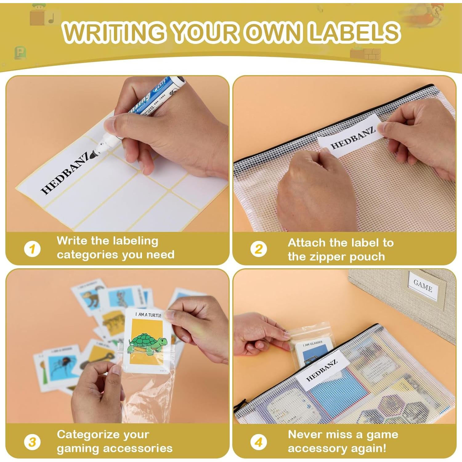 Organizador de Juegos de Mesa HLWGOG Beige 1-Pack Grande