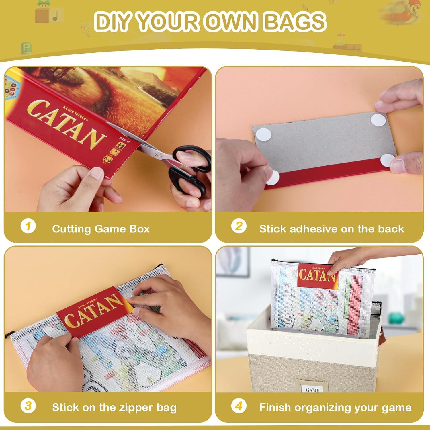 Organizador de Juegos de Mesa HLWGOG Beige 1-Pack Grande