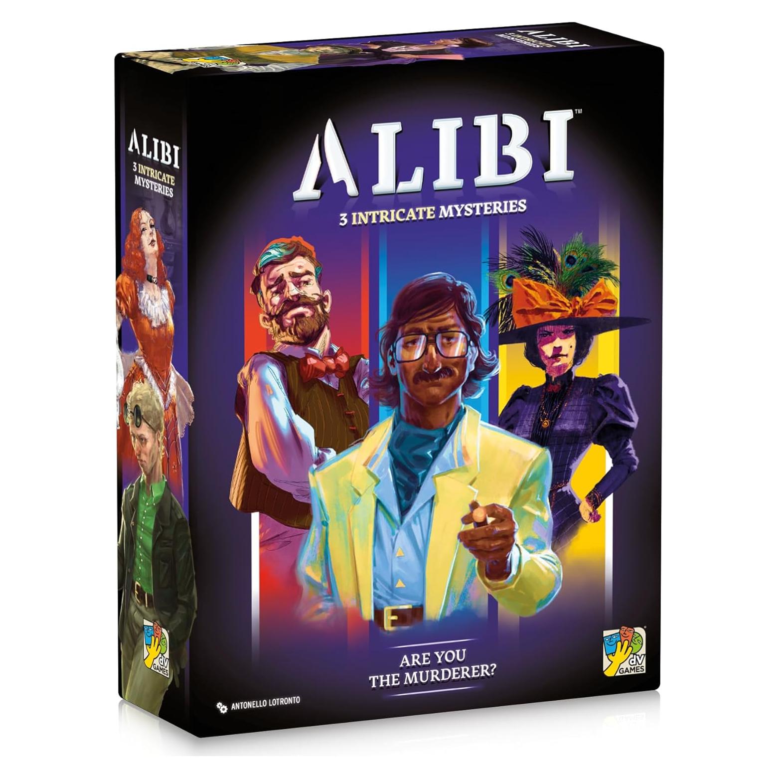 Juego de mesa Alibi DV Games - Misterio de asesinato 5-6 jugadores