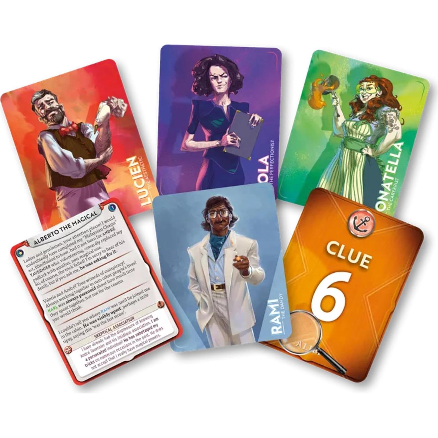 Juego de mesa Alibi DV Games - Misterio de asesinato 5-6 jugadores