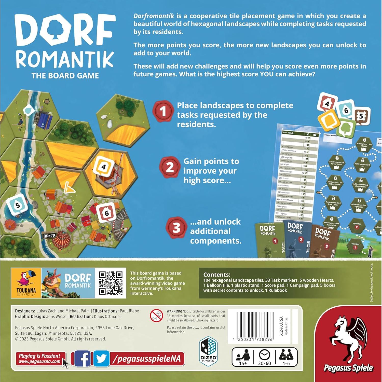 Dorfromantik - Juego de Mesa Cooperativo Pegasus Spiele