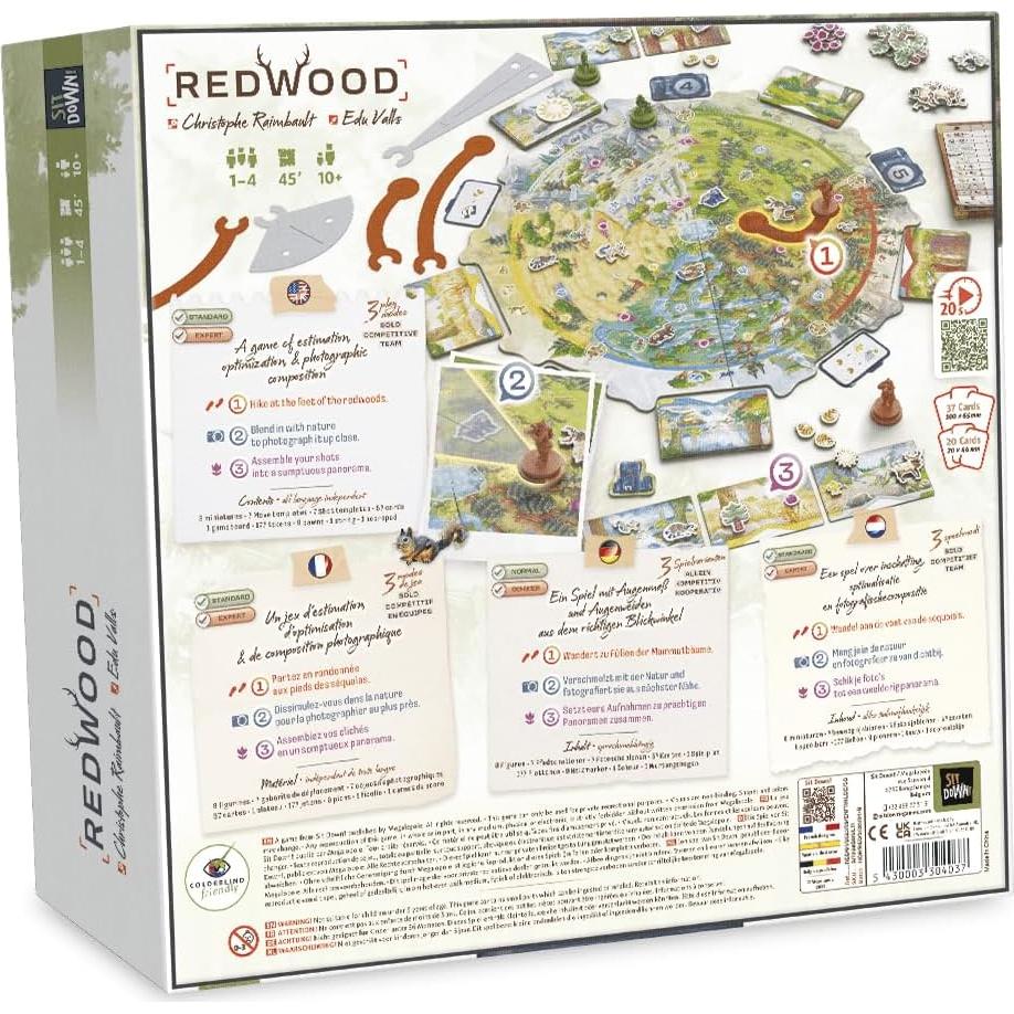 Juego de mesa Redwood Sit Down Games para 1-4 jugadores