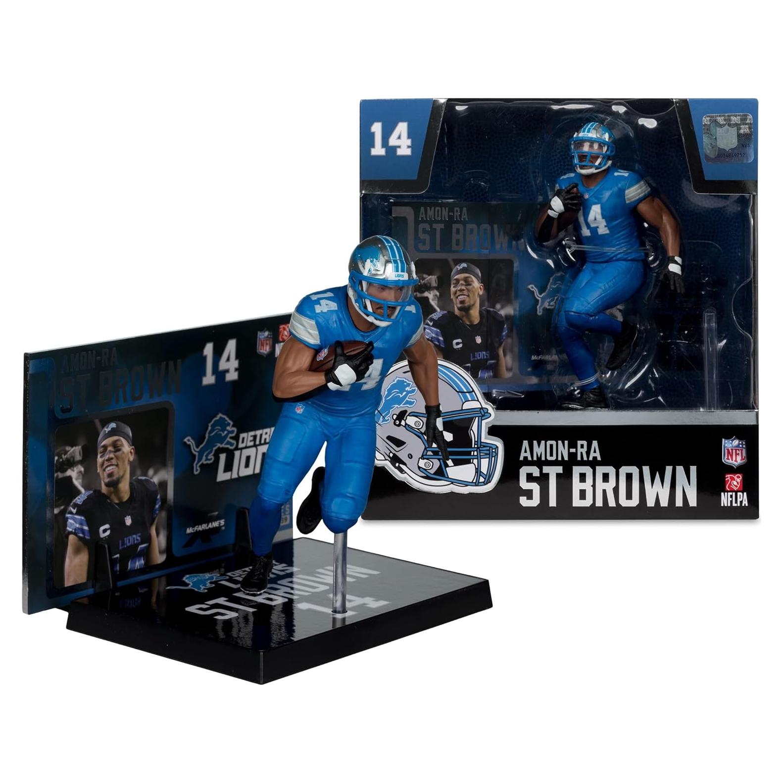 Figura NFL Amon-Ra St. Brown McFarlane 22.86 cm Leones de Detroit