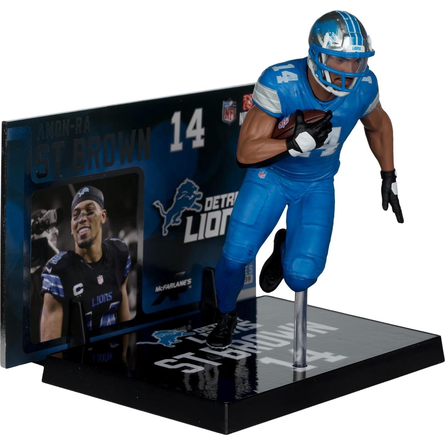 Figura NFL Amon-Ra St. Brown McFarlane 22.86 cm Leones de Detroit