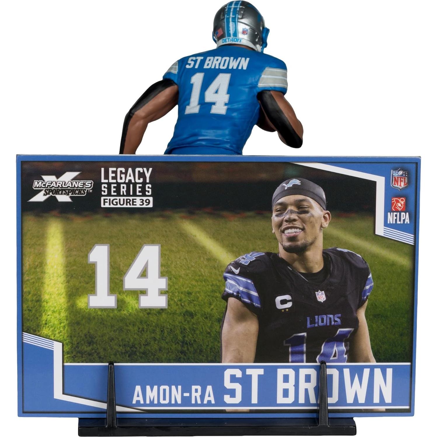 Figura NFL Amon-Ra St. Brown McFarlane 22.86 cm Leones de Detroit