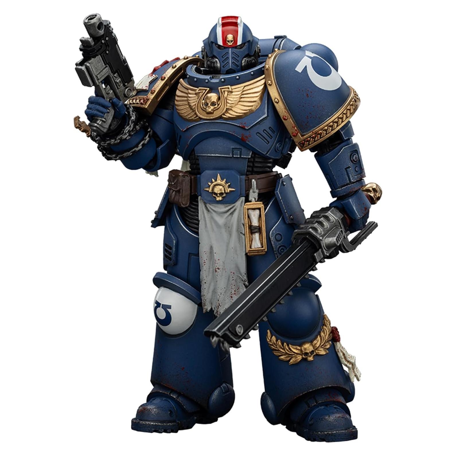 Figura de Acción JOYTOY Warhammer 40k Teniente Ultramarines 1:18