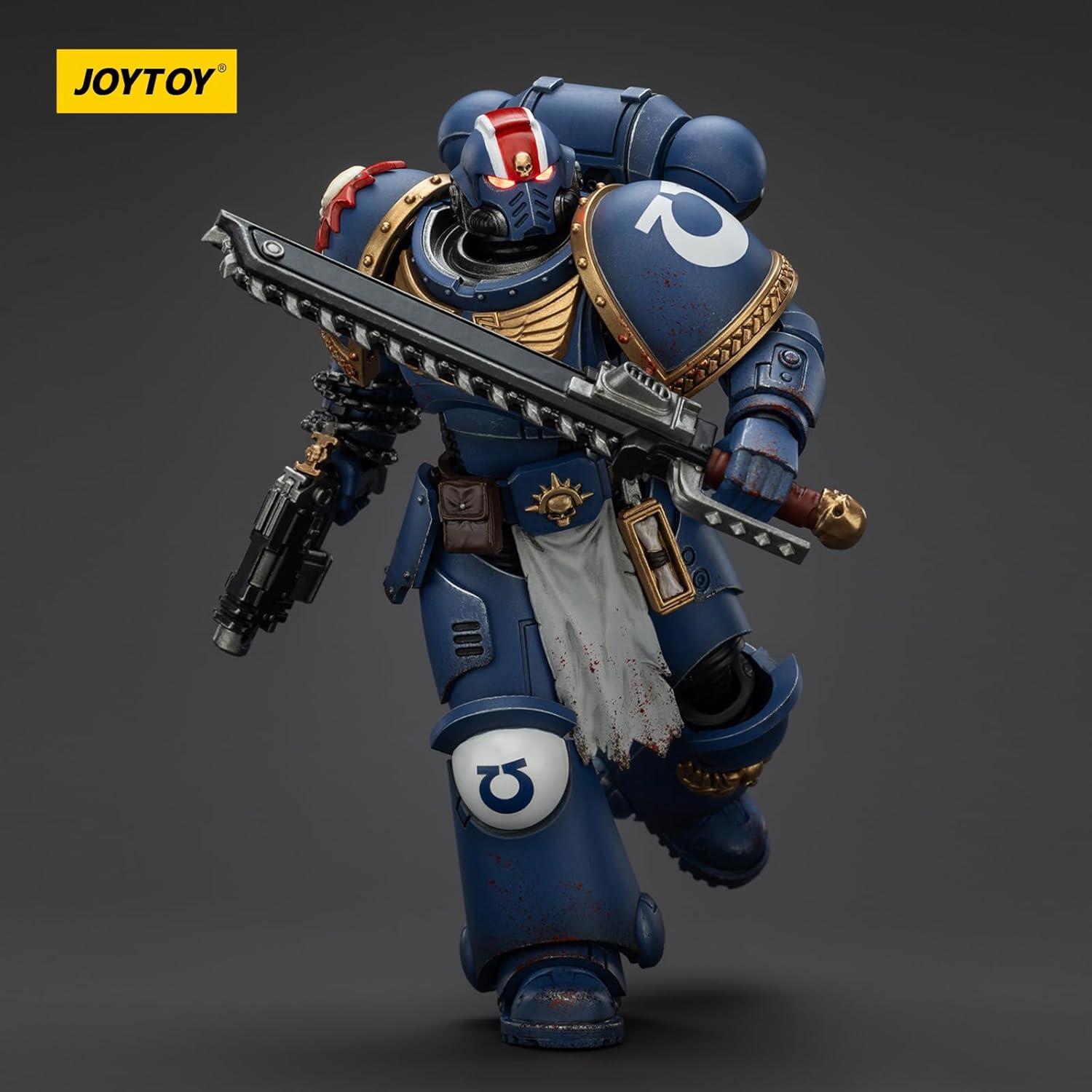 Figura de Acción JOYTOY Warhammer 40k Teniente Ultramarines 1:18