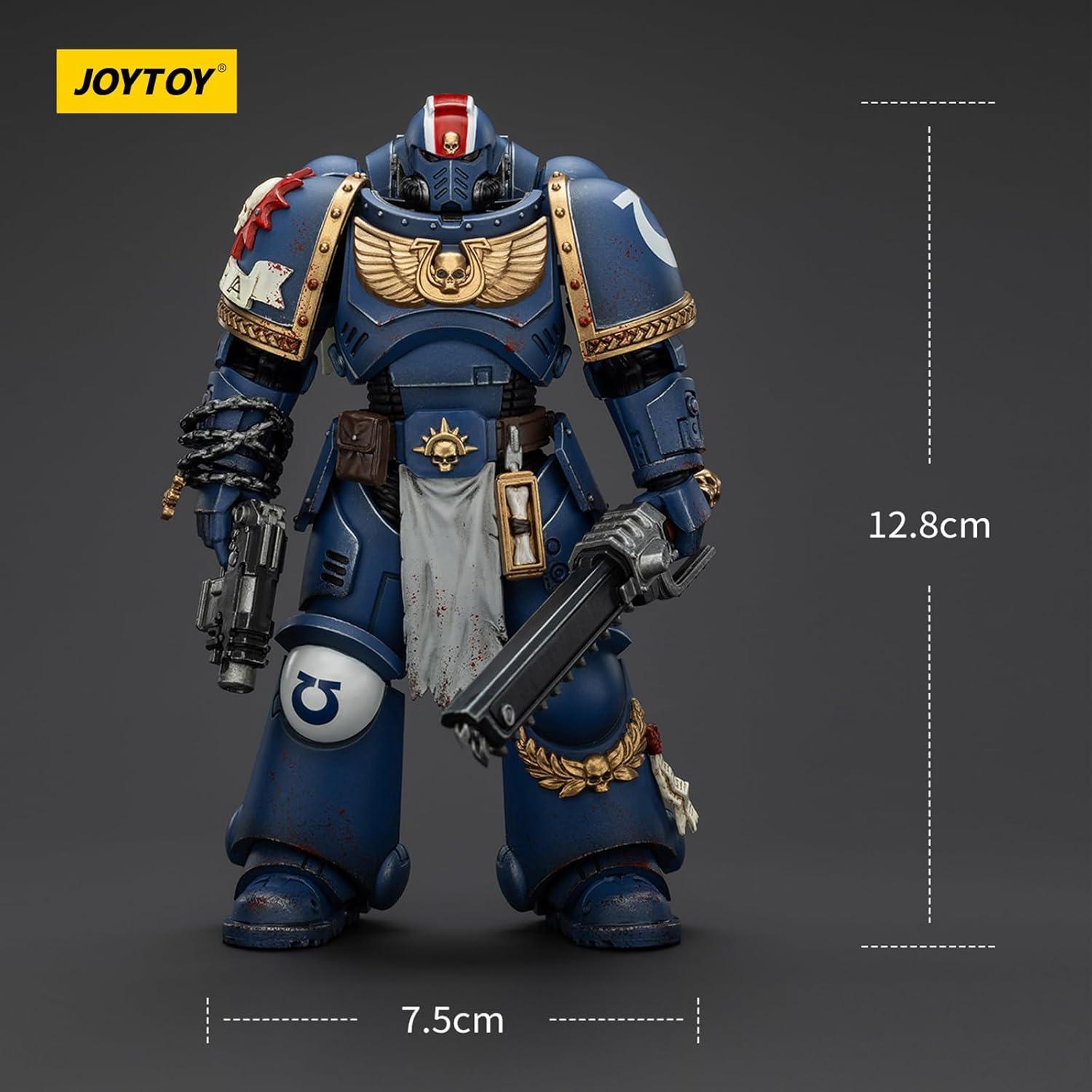 Figura de Acción JOYTOY Warhammer 40k Teniente Ultramarines 1:18