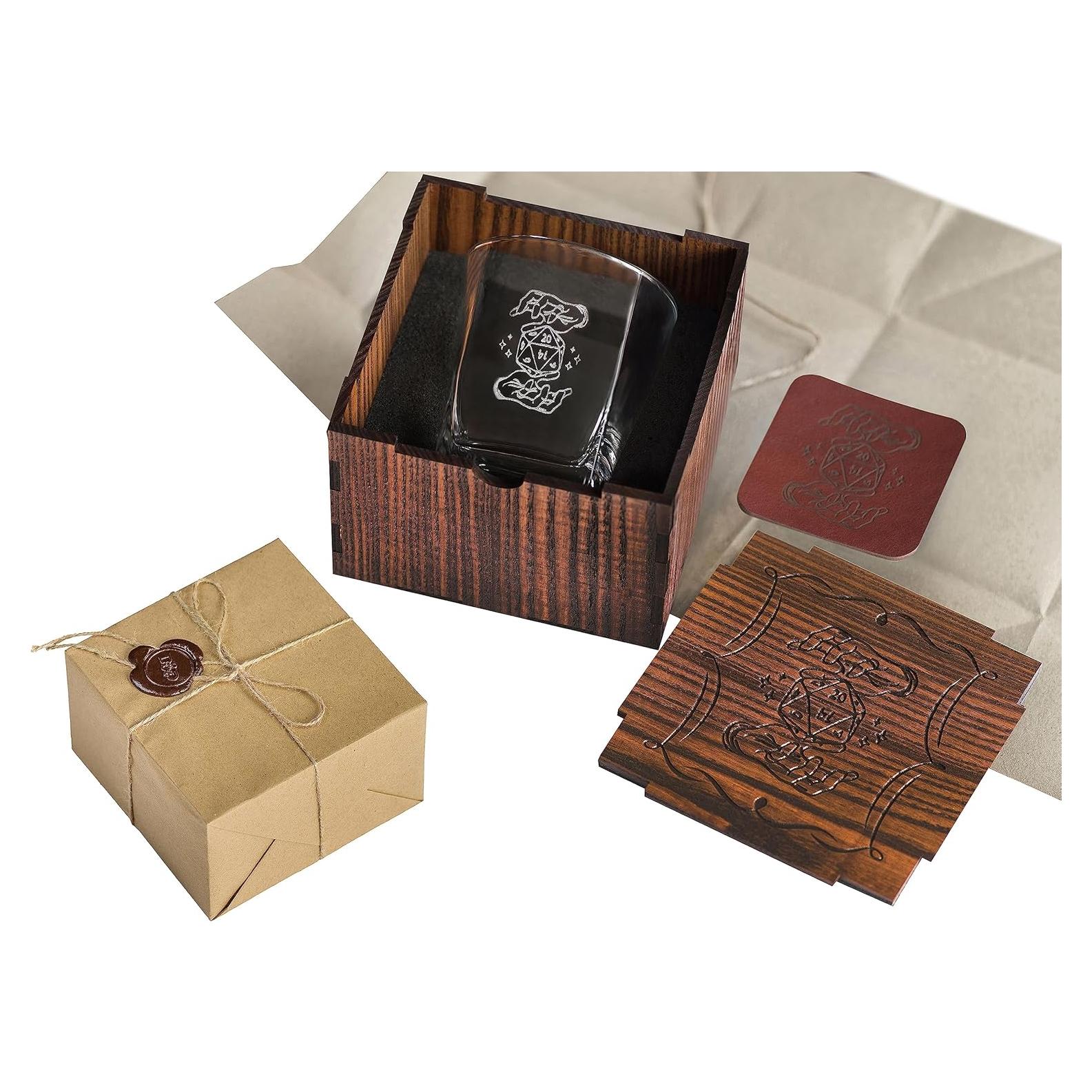 Vaso de Whisky D20 Dungeons & Dragons - Regalo para DM 295ml