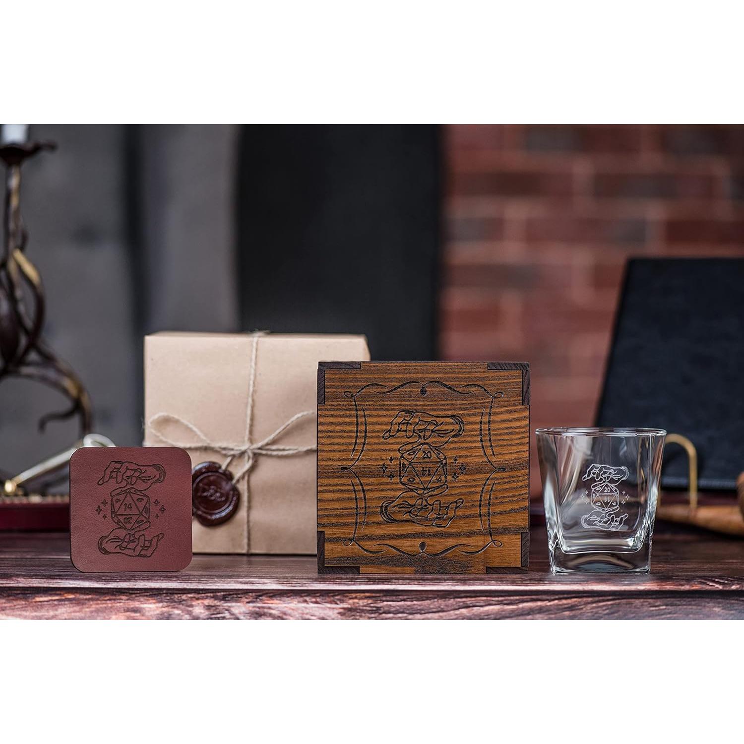 Vaso de Whisky D20 Dungeons & Dragons - Regalo para DM 295ml