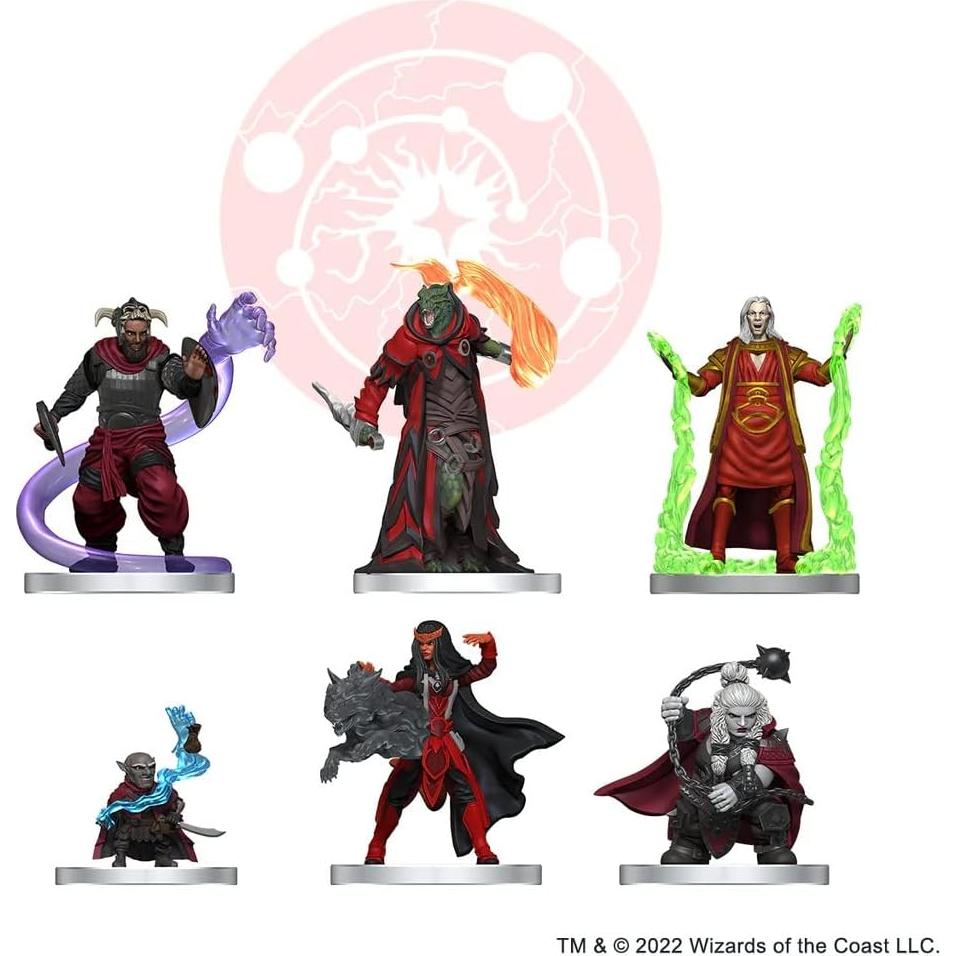 Paquete de Facción Magos Rojos D&D Onslaught - 6 Miniaturas