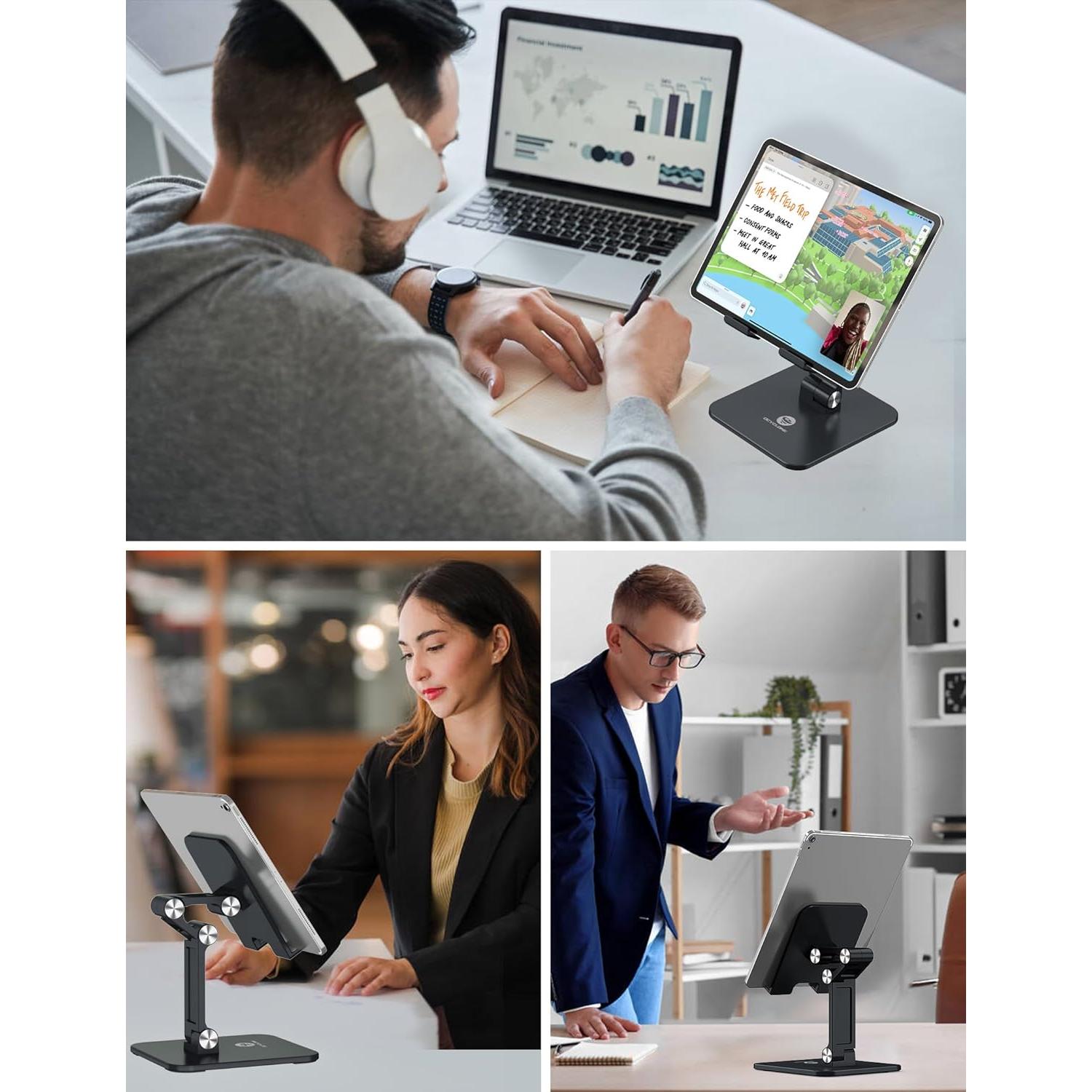 Soporte para Tableta OCYCLONE TAB-STA-BLACK Ajustable 15.6"