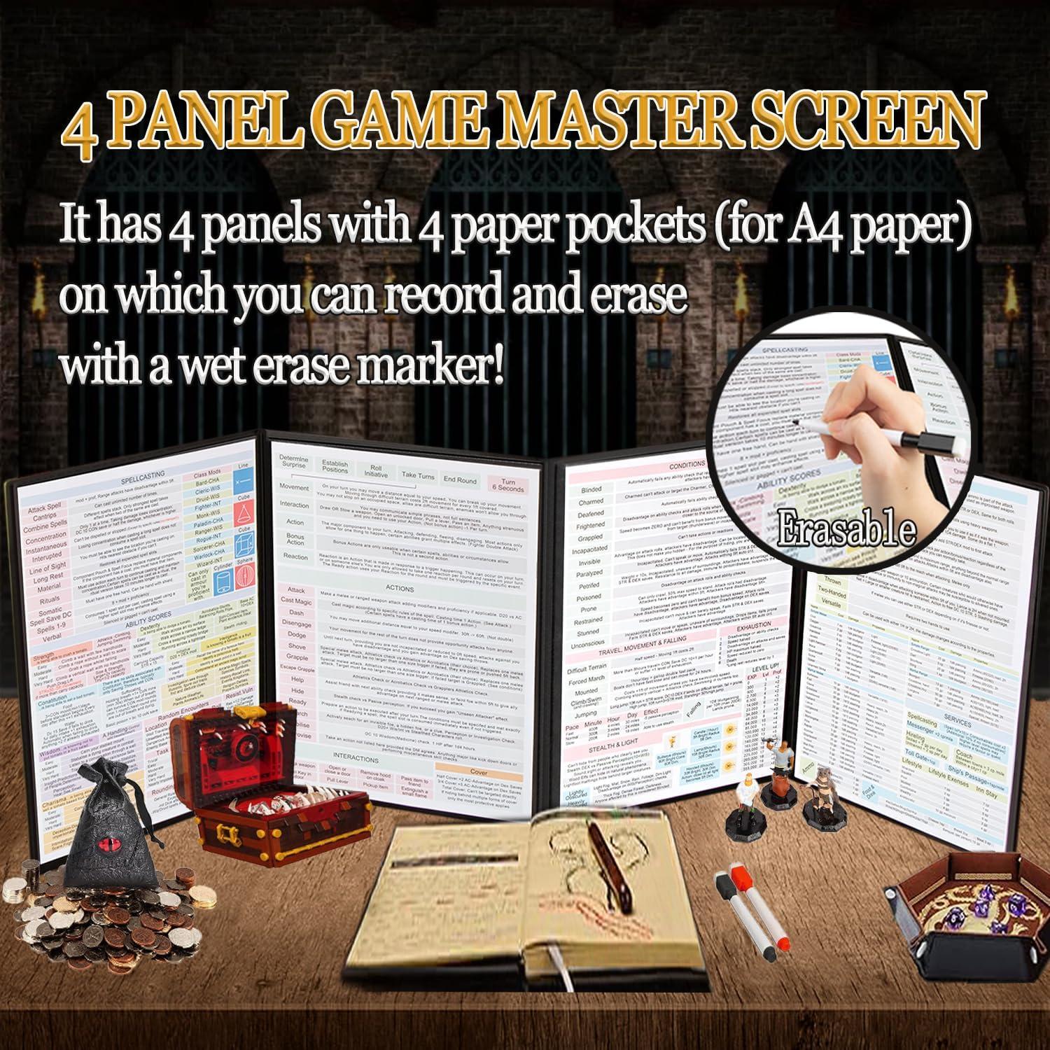 Pantalla DM 4 Paneles JiaoJiRen Cuero Sintético DND