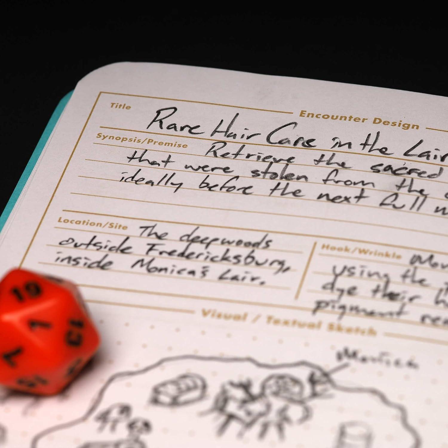 Diario de Monstruos y Encuentros 5E Notas de Campo - Paquete de 2