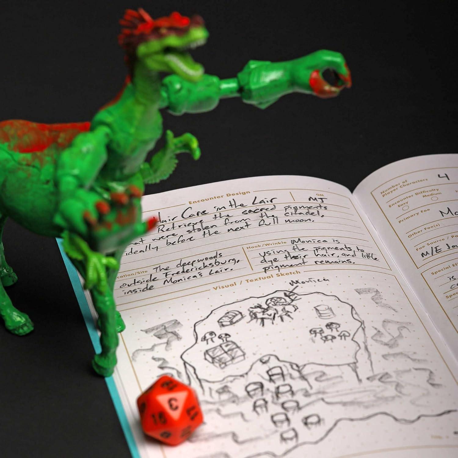 Diario de Monstruos y Encuentros 5E Notas de Campo - Paquete de 2