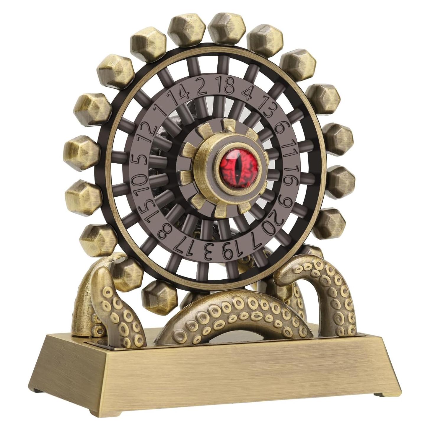 Dado Giratorio D20 CZYY Bronce - Accesorio D&D y RPG