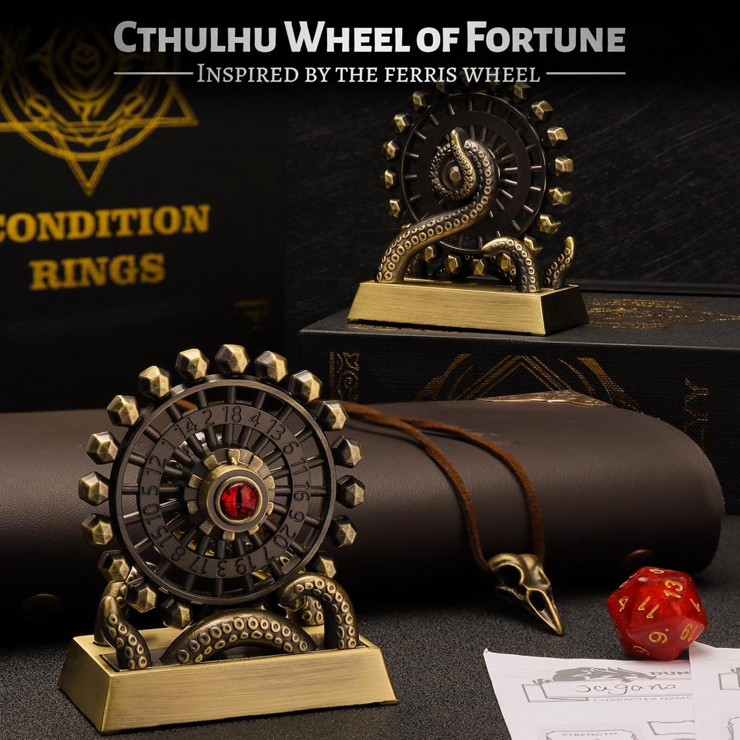 Dado Giratorio D20 CZYY Bronce - Accesorio D&D y RPG