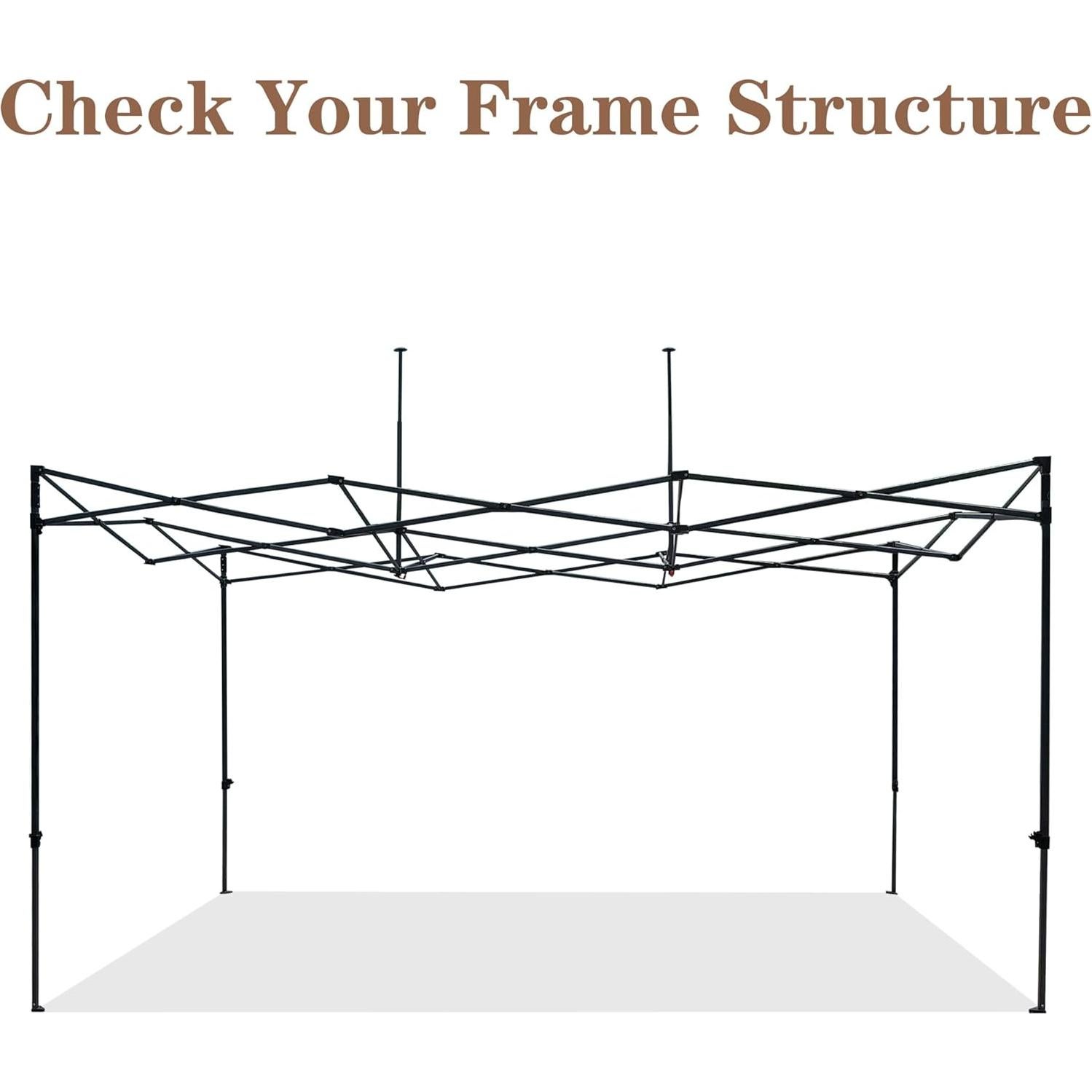 Cubierta de Carpa Comercial 10x15 SCOCANOPY Negra Resistente