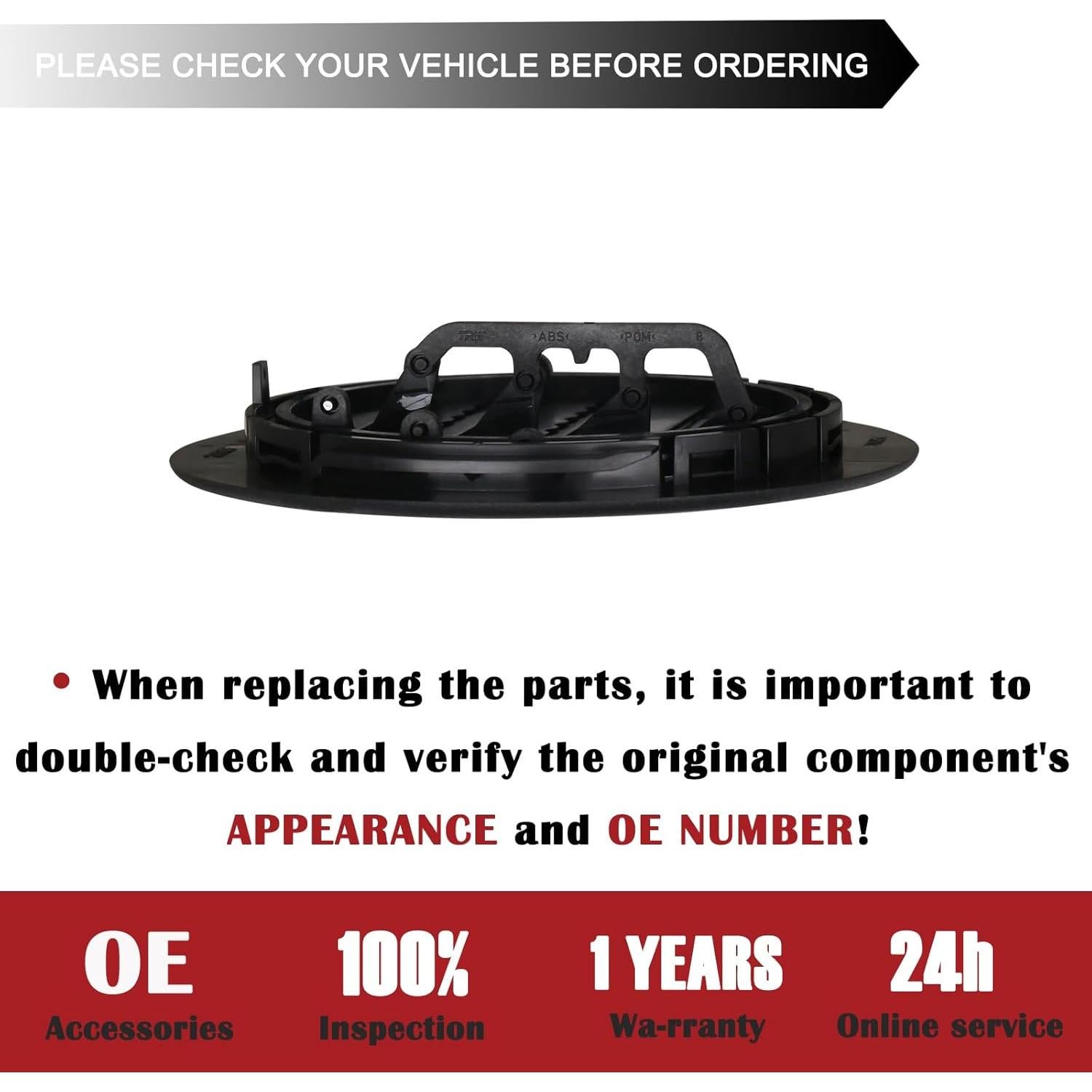 Rejilla de Ventilación de Techo TQPONLY para Ford y Lincoln