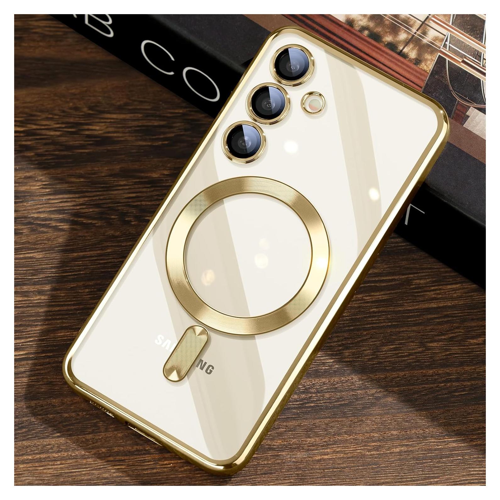 Funda JUESHITUO para Samsung Galaxy S24 con Protector de Lente