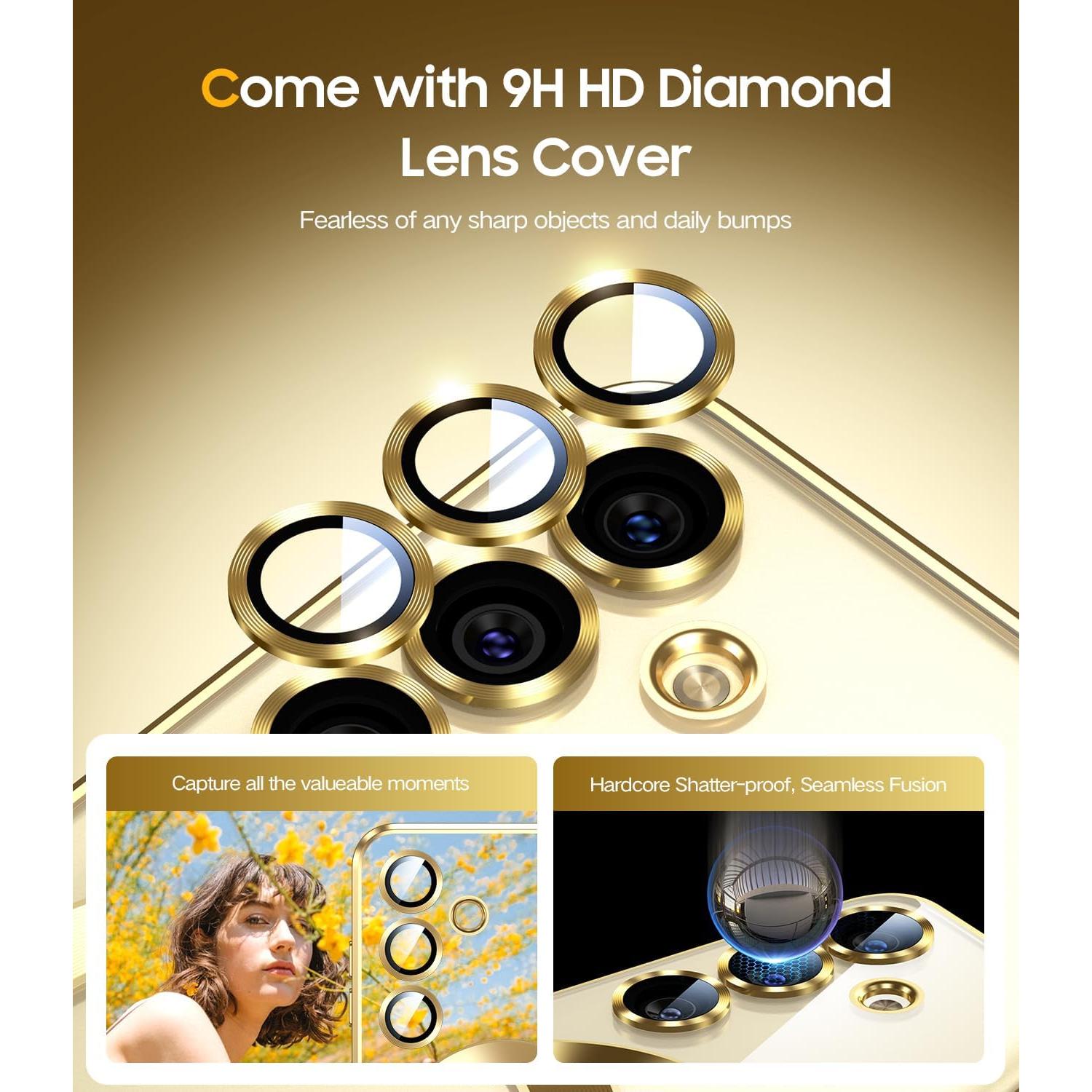 Funda JUESHITUO para Samsung Galaxy S24 con Protector de Lente