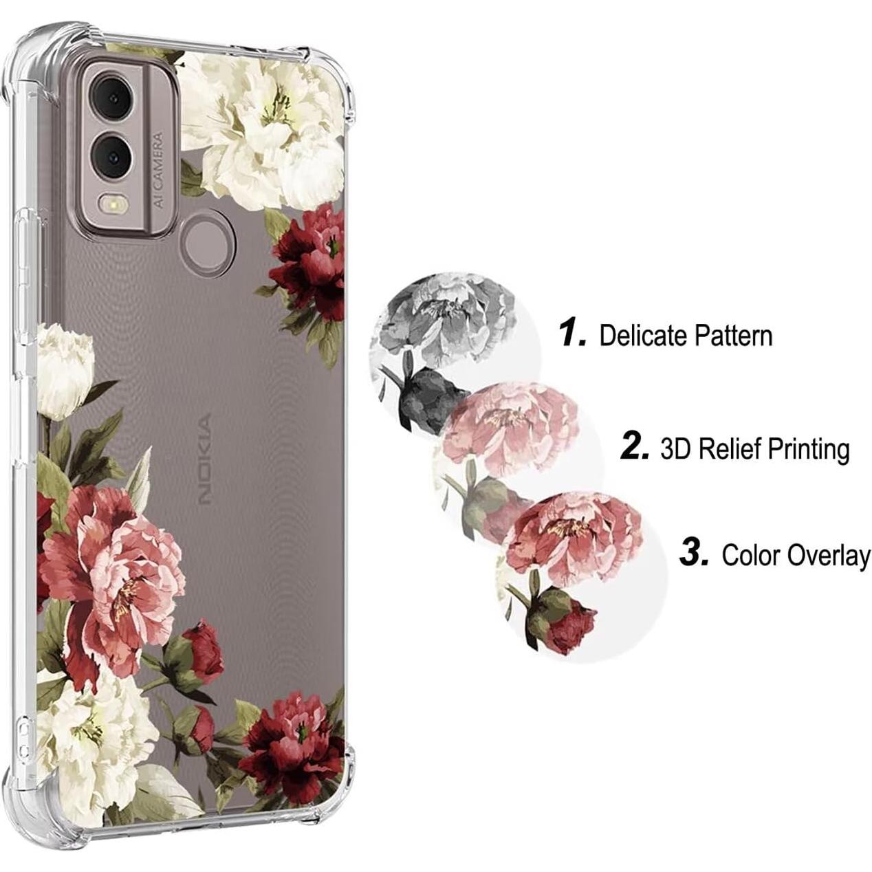 Funda TPU Floral para Nokia G11 Plus - Protección Premium