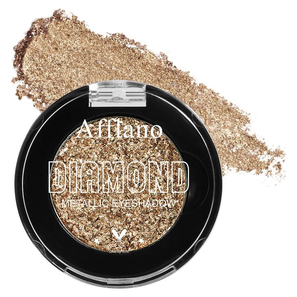 Paleta de Sombras de Ojos Afflano Bronce Nude 4H - Alta Pigmentación