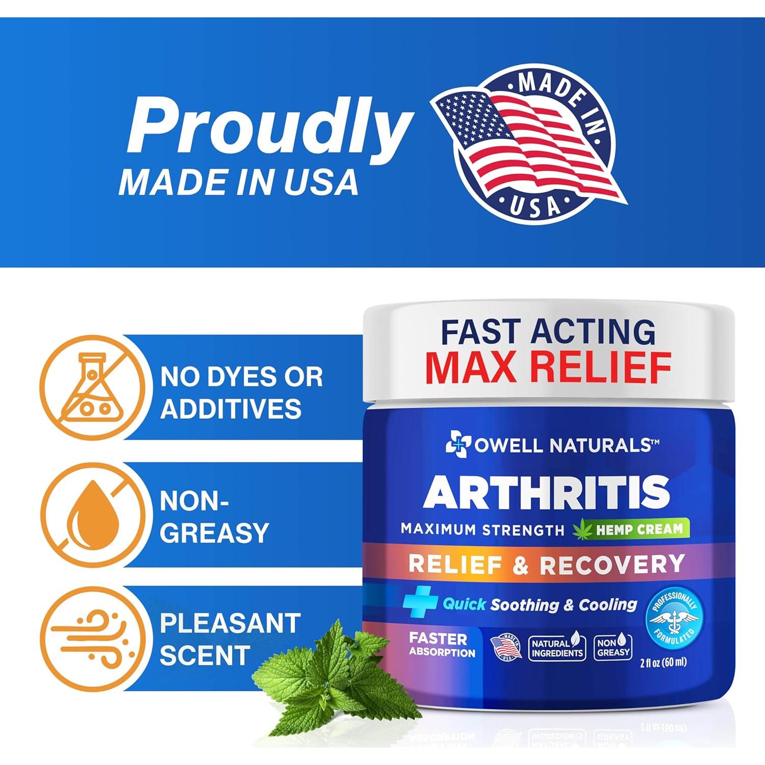 Crema para Articulaciones y Músculos Owell Naturals 59 ml