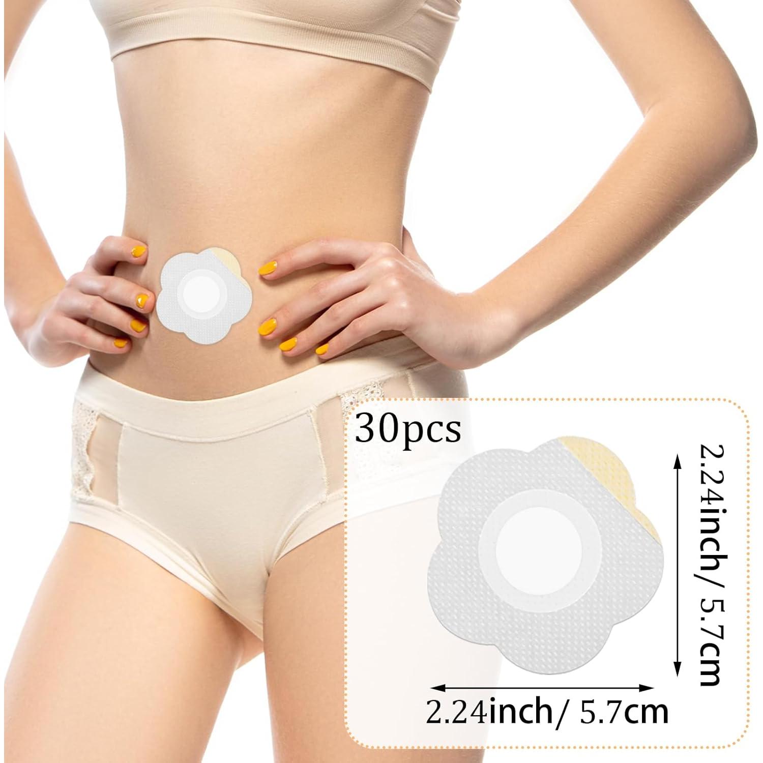 30 Pcs Compresas Desechables de Aceite de Ricino Qianyu 5.7x5.7cm