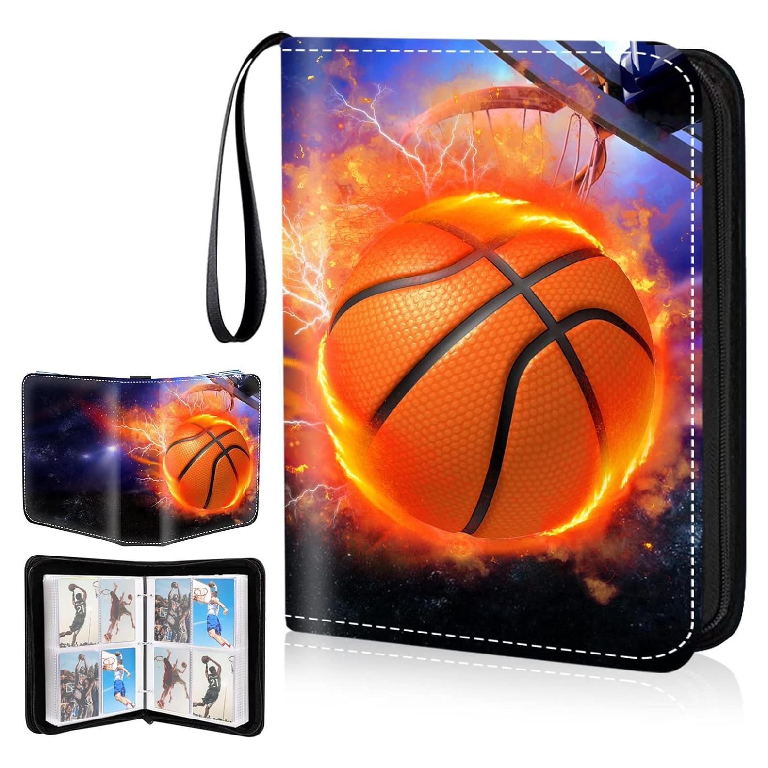 Carpeta de Tarjetas de Baloncesto Hugestar 400 Bolsillos